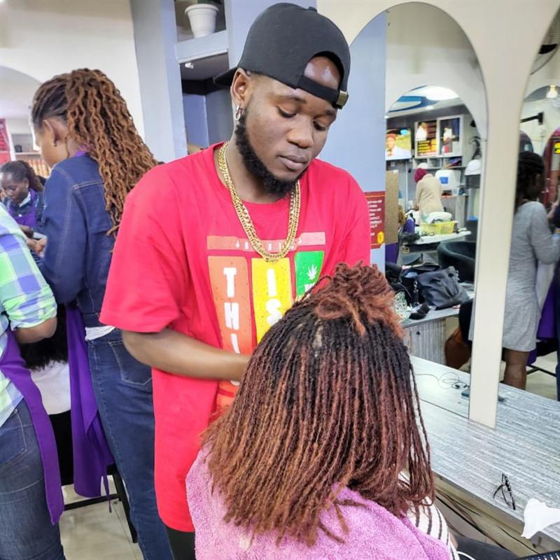 Human hair extensions by Jacob Locs